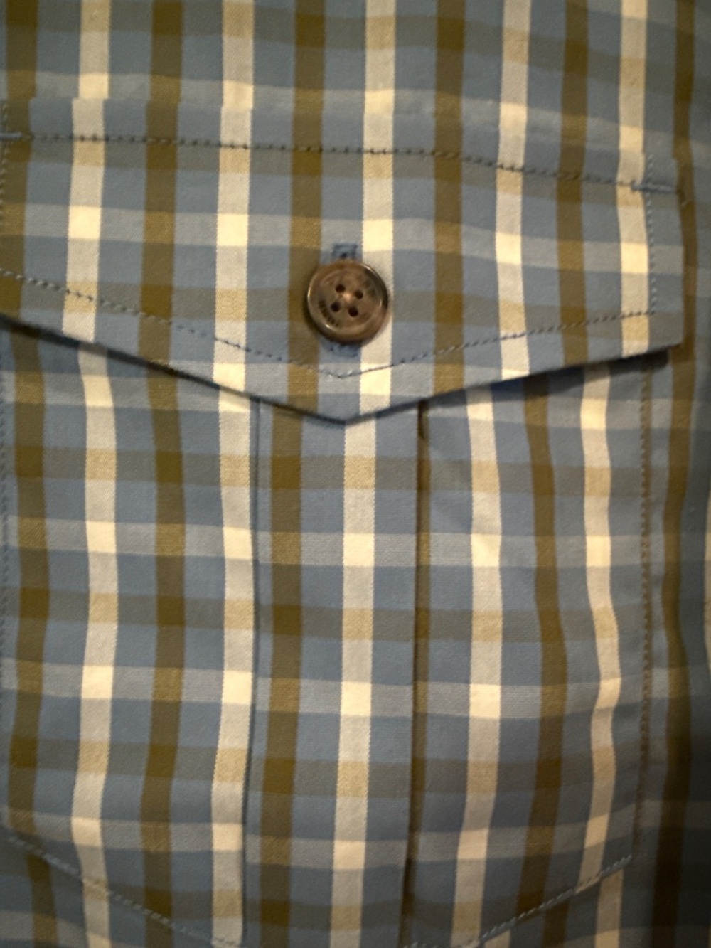 Onward Reserve blue plaid shooting shirt. NWT. Men’s L - Picture 5 of 5